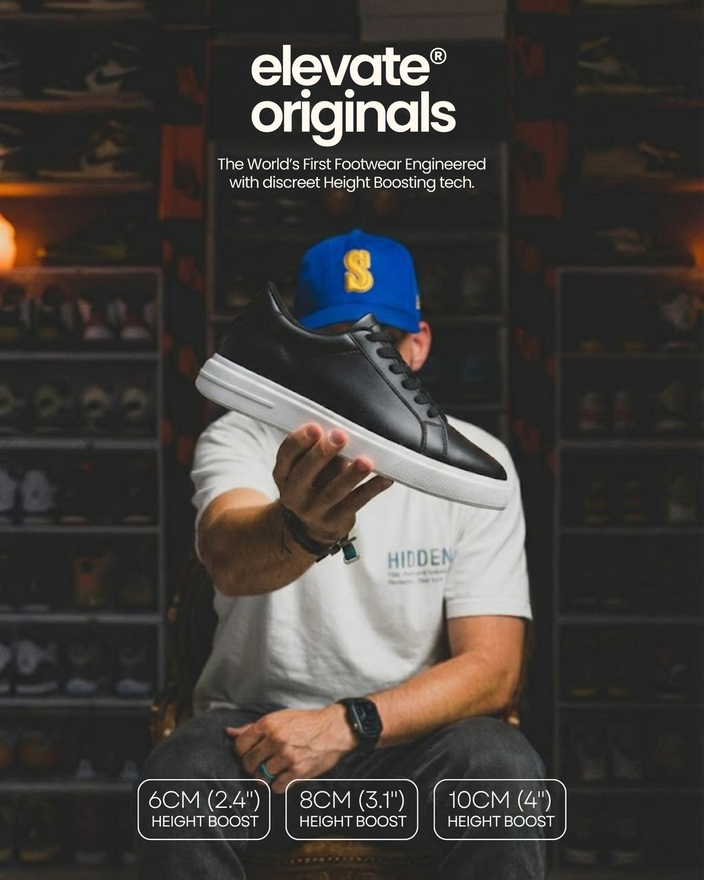 Elevate® Originals Signature: +10cm(4") HeightBoost™ Edition