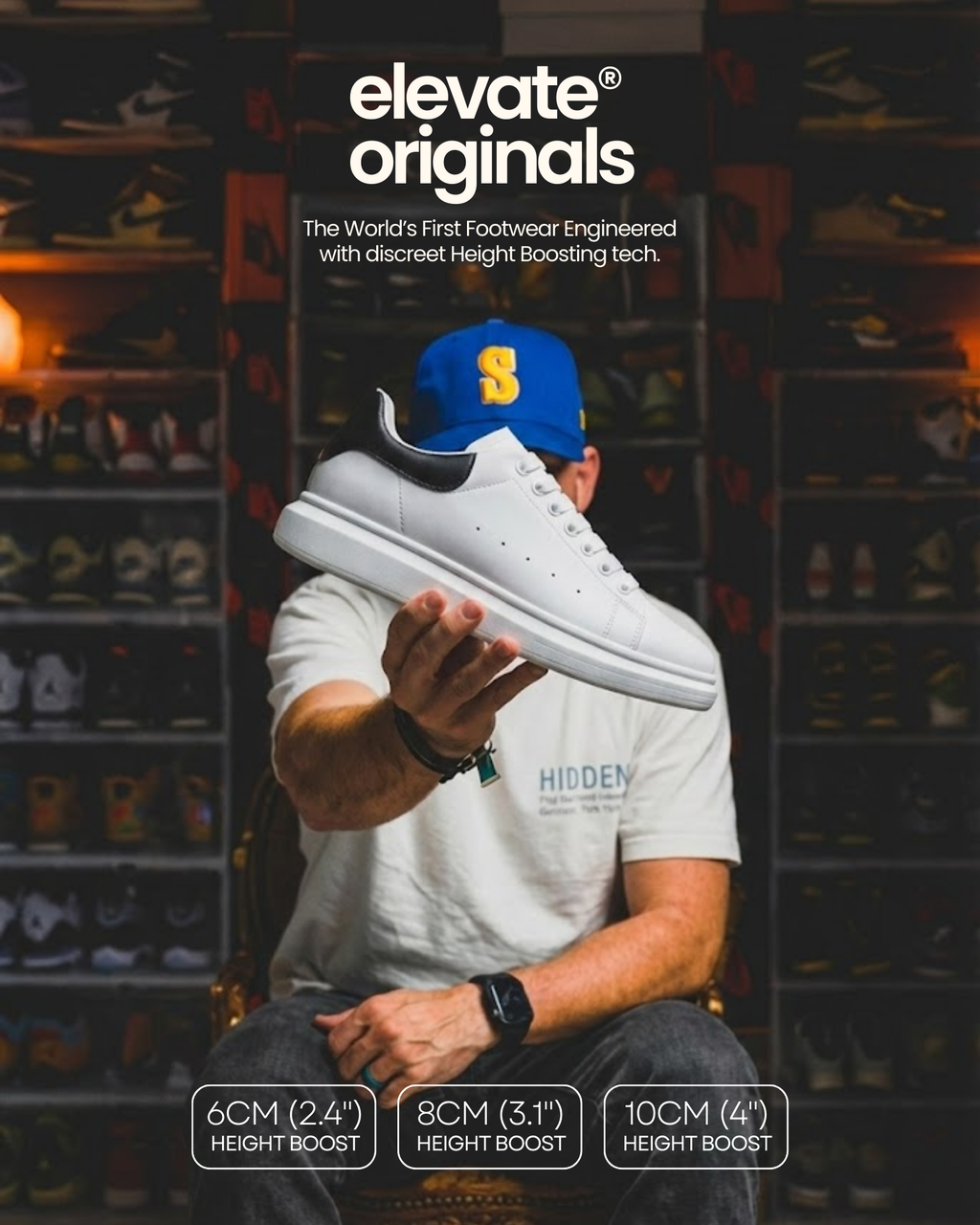Elevate® Originals Signature: +10cm(4") HeightBoost™ Edition